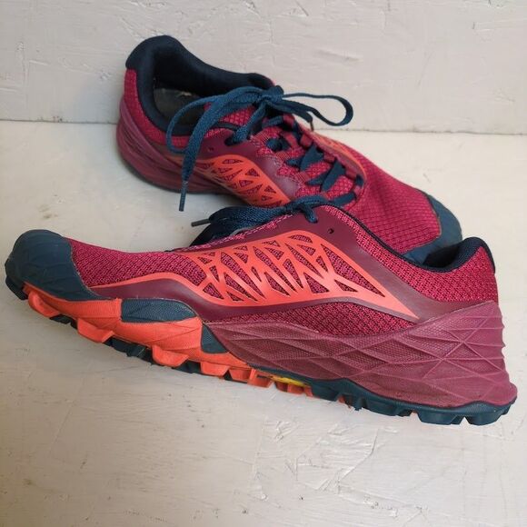 Merrell Women’s 8.5 Red All Out Terra Light Wash Walking Trail Running Shoes - Picture 3 of 10